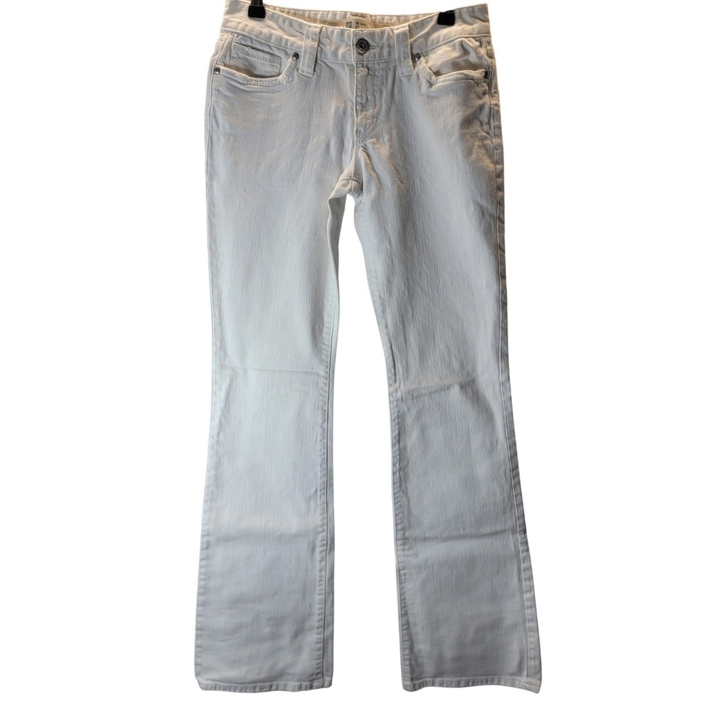 Y2K Gap Womens Curvy Flare White Jeans Denim 36-38x32 Festival Vacation Summer